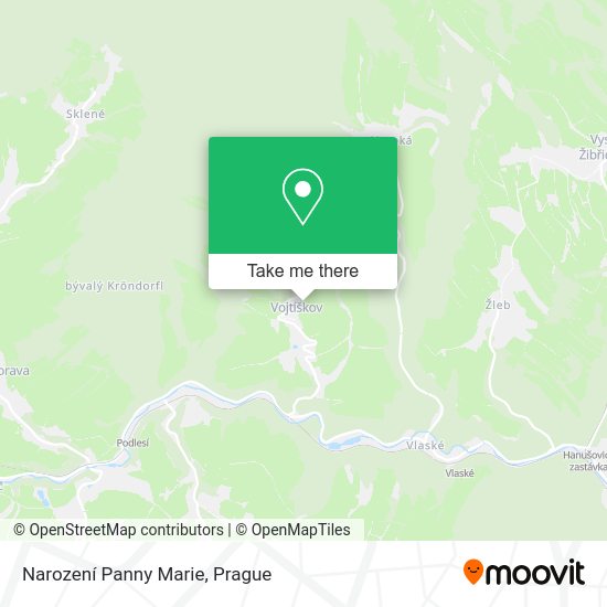 Narození Panny Marie map