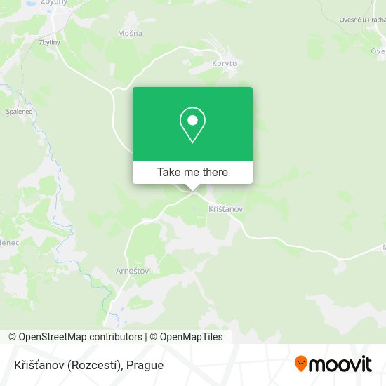 Křišťanov (Rozcestí) map