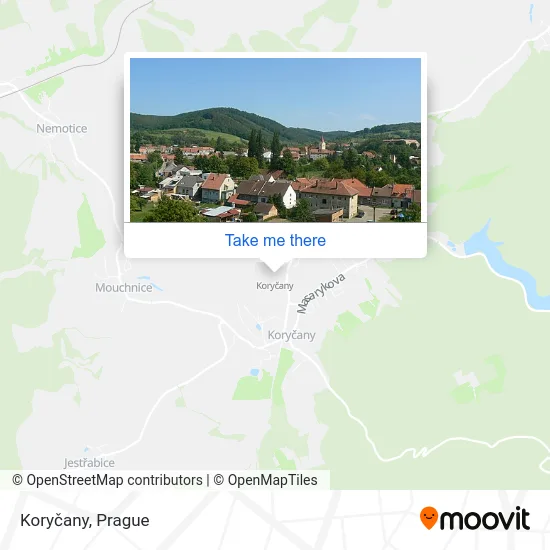 Карта Koryčany
