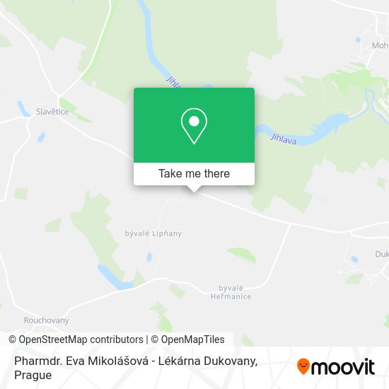 Pharmdr. Eva Mikolášová - Lékárna Dukovany map