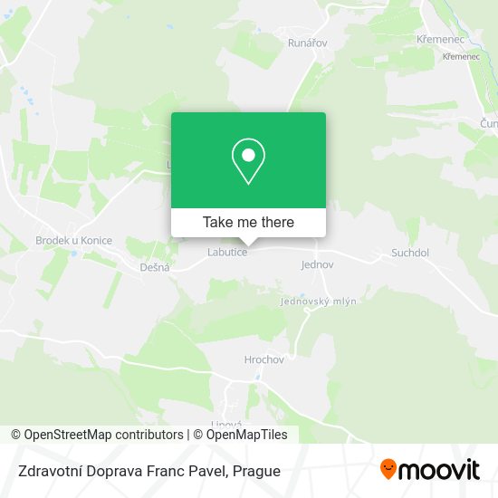 Zdravotní Doprava Franc Pavel map