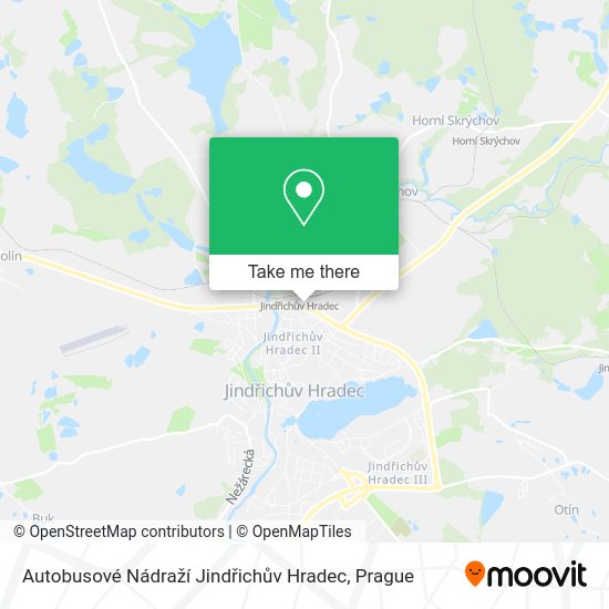Autobusové Nádraží Jindřichův Hradec map
