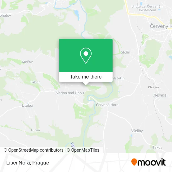 Карта Liščí Nora
