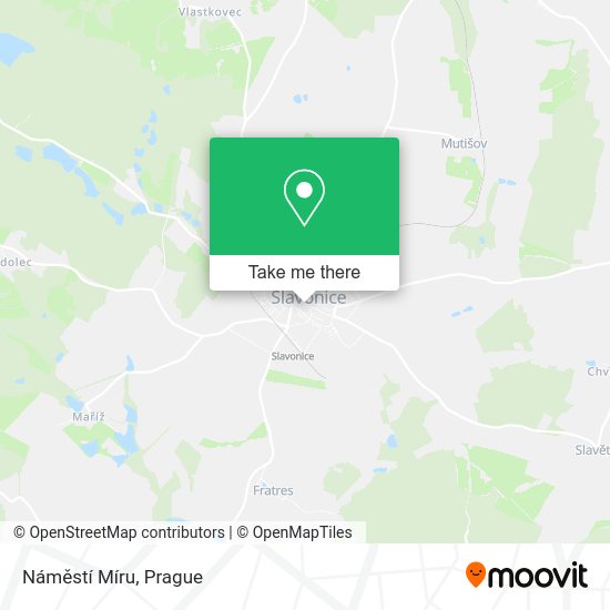 Náměstí Míru map