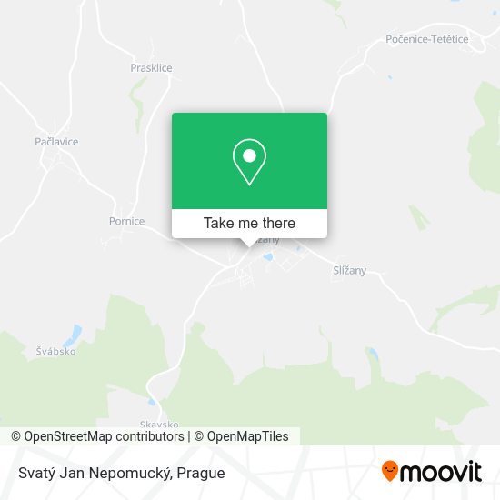 Svatý Jan Nepomucký map