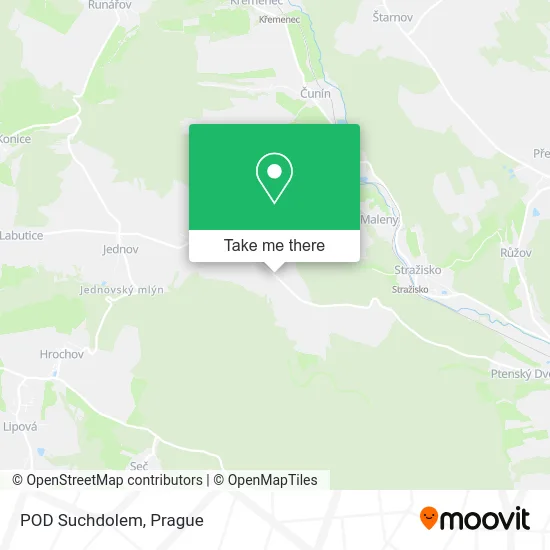 Карта POD Suchdolem