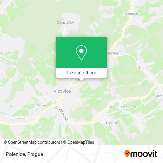 Карта Pálenice
