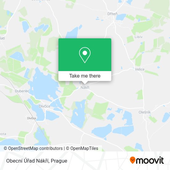 Obecní Úřad Nákří map