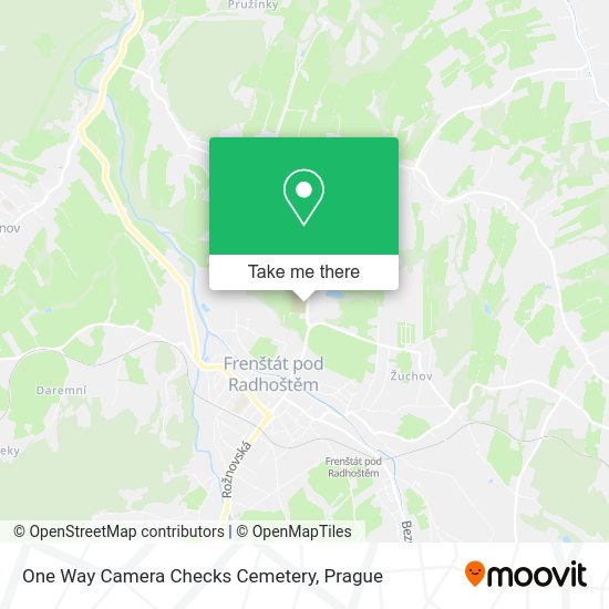 Карта One Way Camera Checks Cemetery