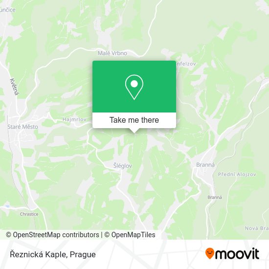 Řeznická Kaple map