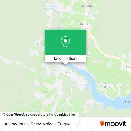 Ausbootstelle Obere Moldau map