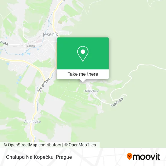 Карта Chalupa Na Kopečku