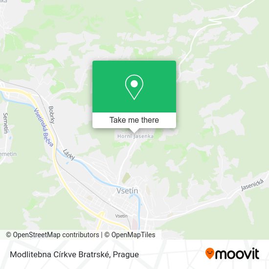 Modlitebna Církve Bratrské map