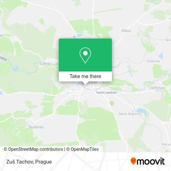 Карта Zuš Tachov