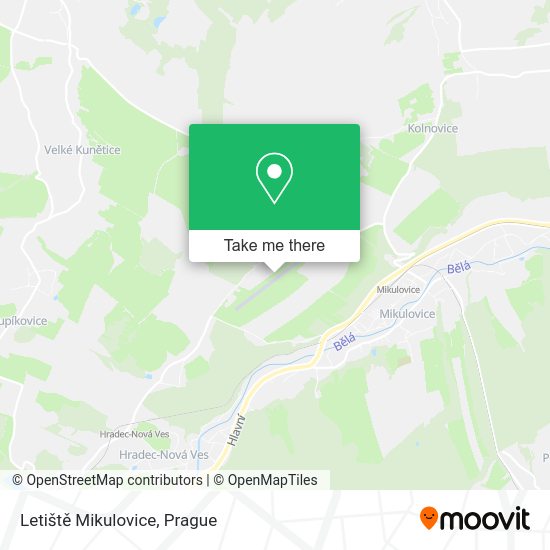 Letiště Mikulovice map