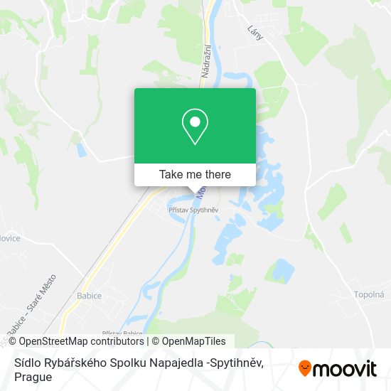 Sídlo Rybářského Spolku Napajedla -Spytihněv map