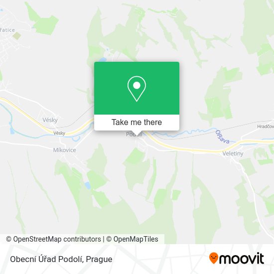 Obecní Úřad Podolí map
