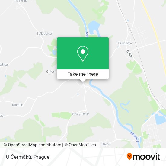 U Čermáků map
