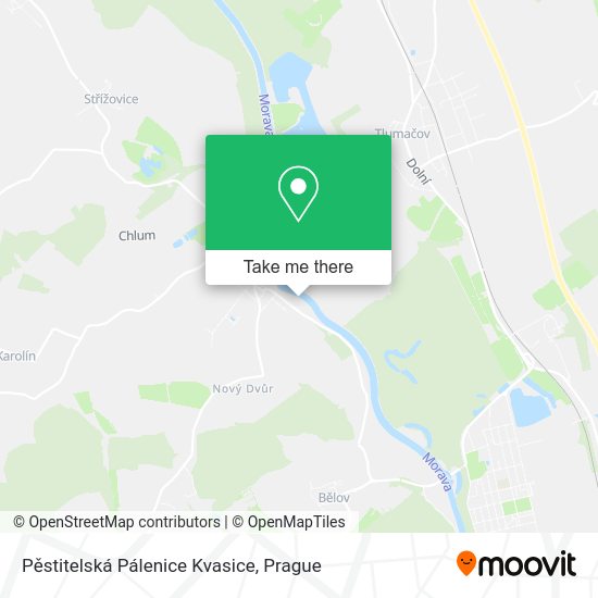 Pěstitelská Pálenice Kvasice map