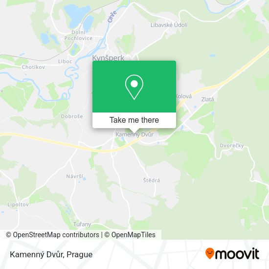 Kamenný Dvůr map