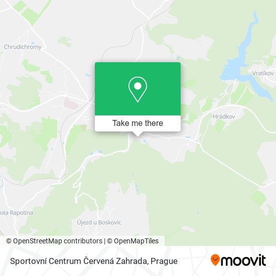 Sportovní Centrum Červená Zahrada map