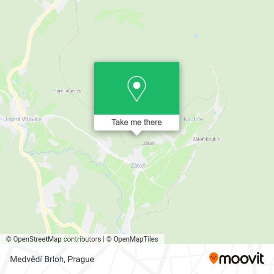 Medvědí Brloh map