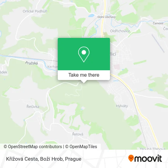Křížová Cesta, Boží Hrob map