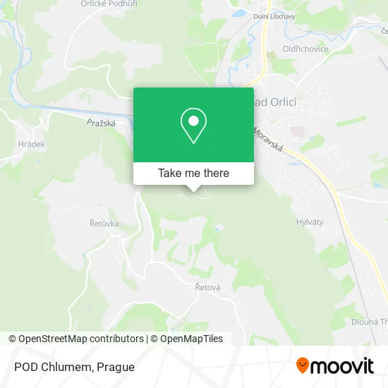 Карта POD Chlumem