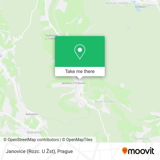 Janovice (Rozc. U Žst) map