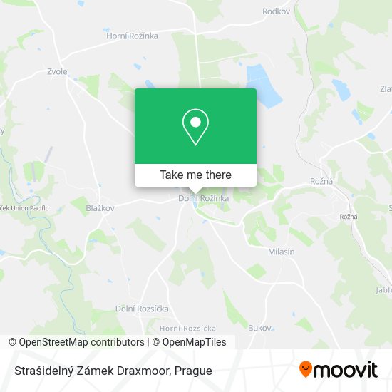 Strašidelný Zámek Draxmoor map