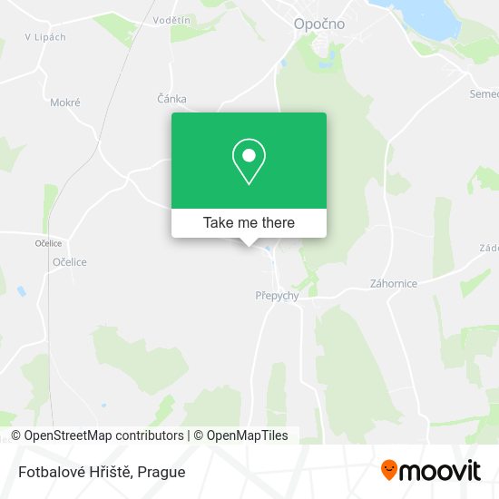 Fotbalové Hřiště map