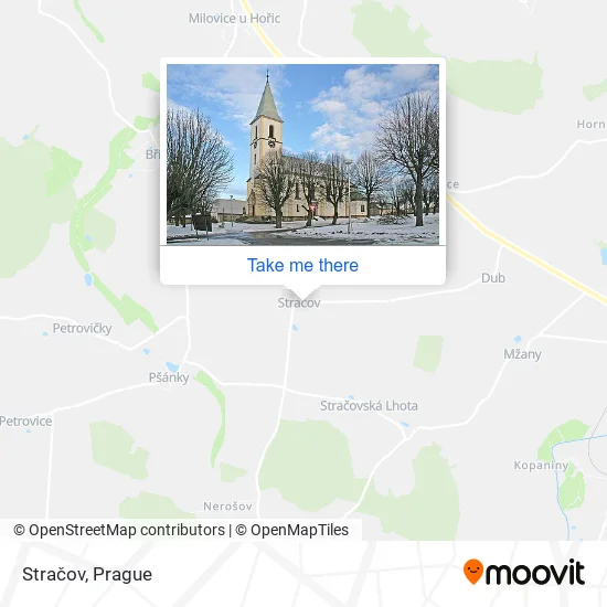 Карта Stračov