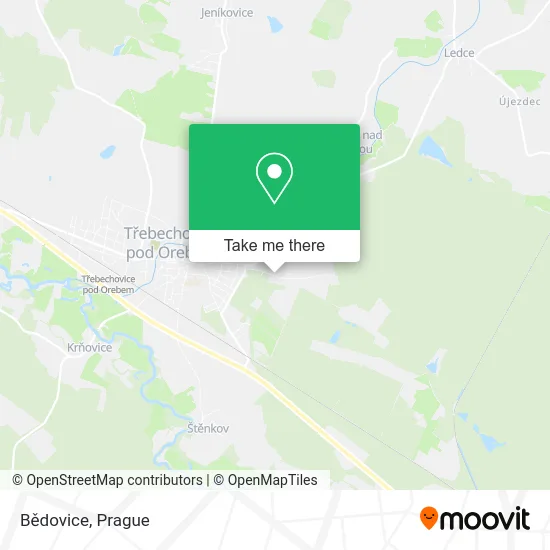Карта Bědovice