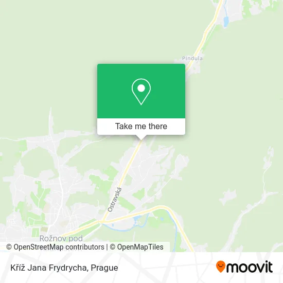 Kříž Jana Frydrycha map