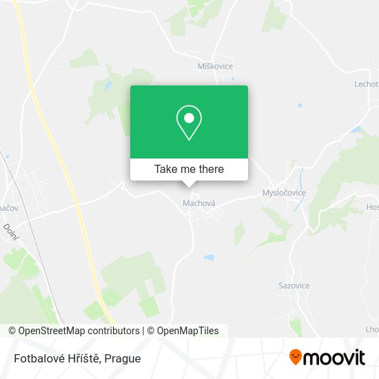 Fotbalové Hříště map