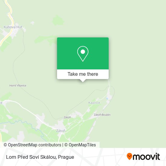 Lom Před Soví Skálou map