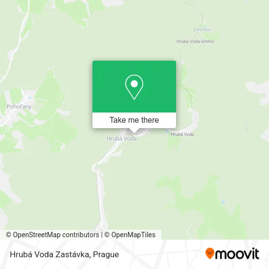 Карта Hrubá Voda Zastávka