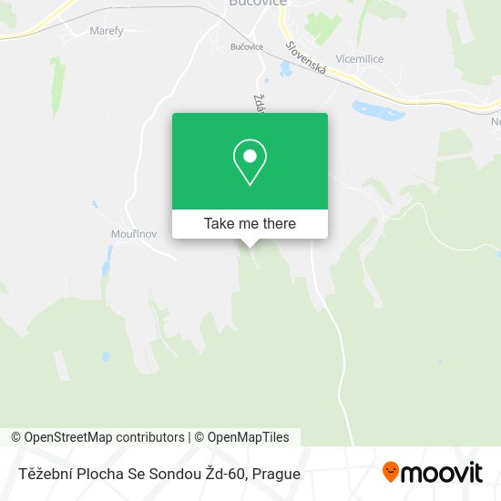Těžební Plocha Se Sondou Žd-60 map