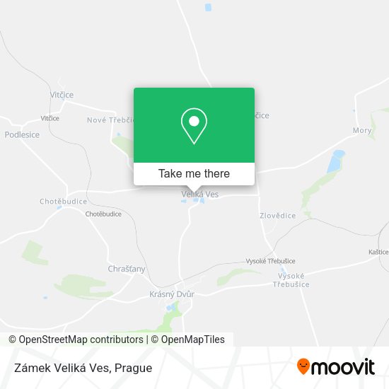 Zámek Veliká Ves map