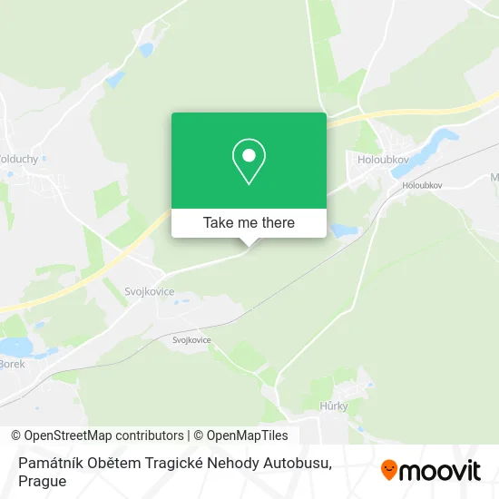 Карта Památník Obětem Tragické Nehody Autobusu