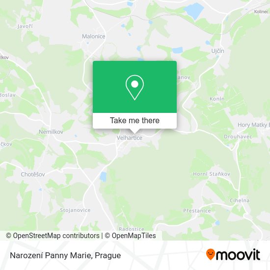 Narození Panny Marie map