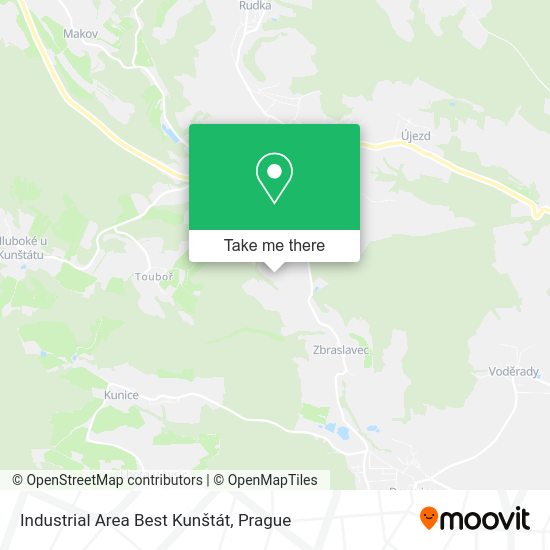 Industrial Area Best Kunštát map