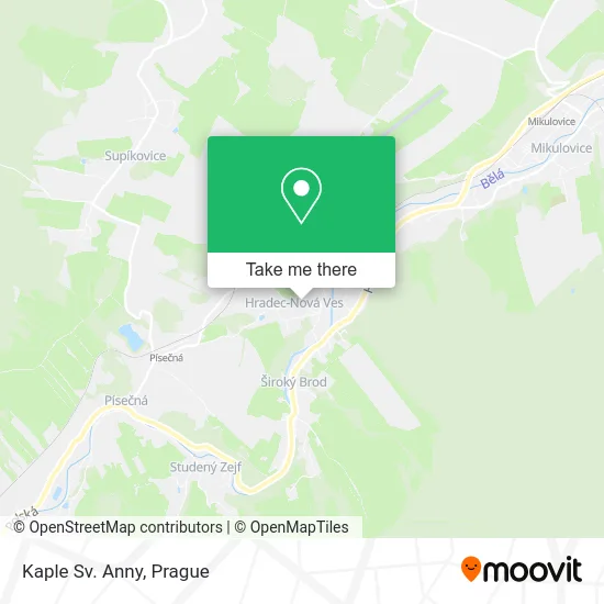 Карта Kaple Sv. Anny