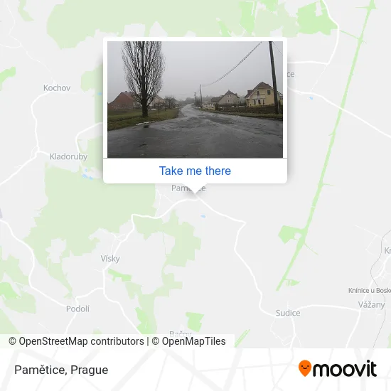Карта Pamětice