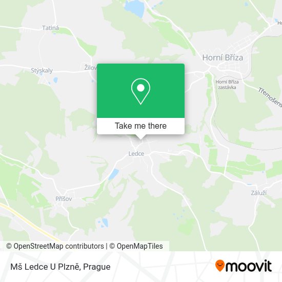 Карта Mš Ledce U Plzně