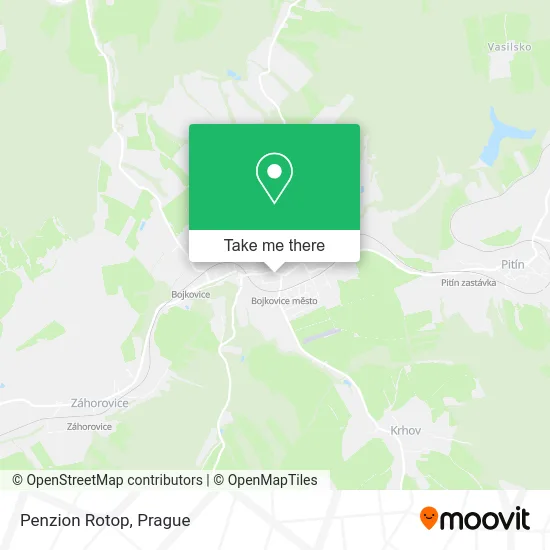 Карта Penzion Rotop