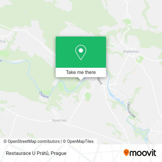 Restaurace U Prátů map