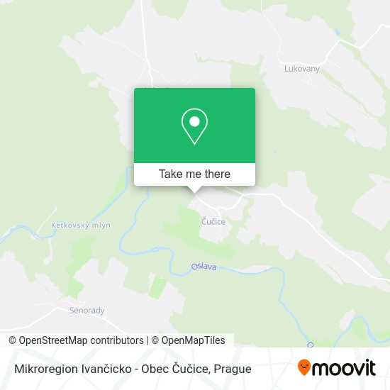 Mikroregion Ivančicko - Obec Čučice map