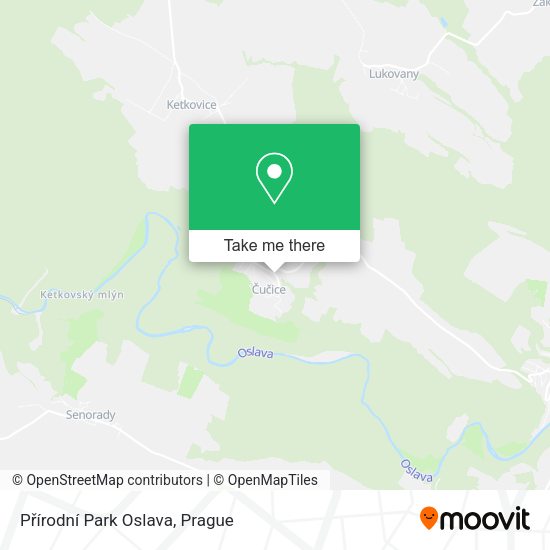 Přírodní Park Oslava map