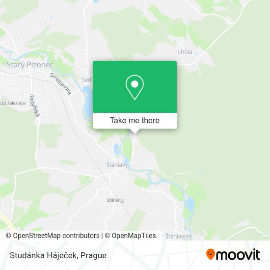 Studánka Háječek map